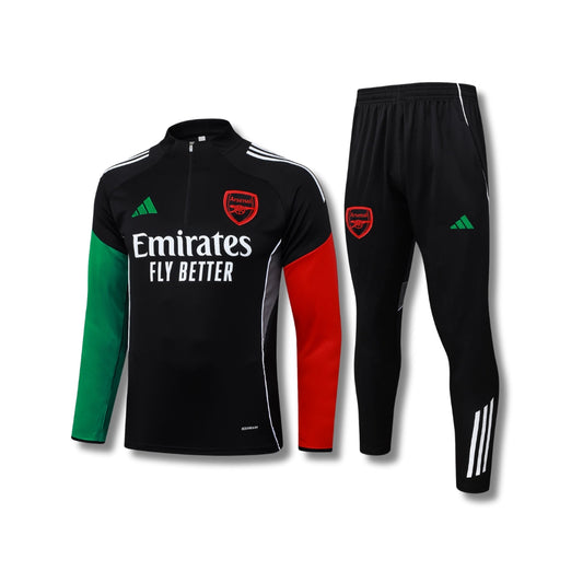 Arsenal Black/Red/Green Tracksuit