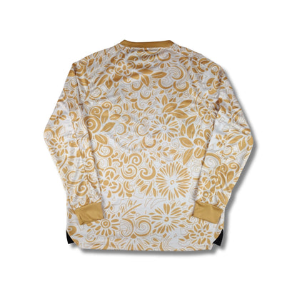 Palestine White Floral Long Sleeve - Exclusive (Arabic)