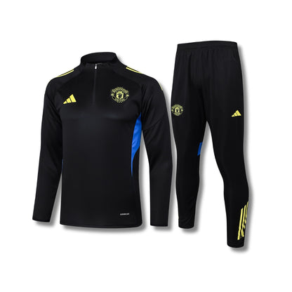 Manchester United Black/Neon Tracksuit