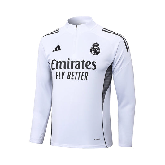 Real Madrid White/Black Tracksuit