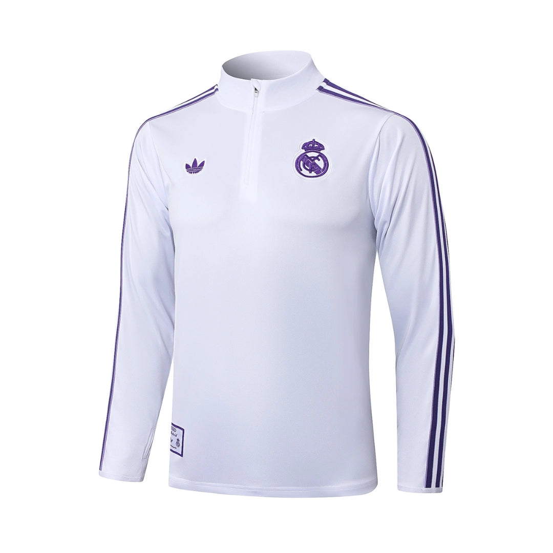 Real Madrid White/Purple Tracksuit - My Store