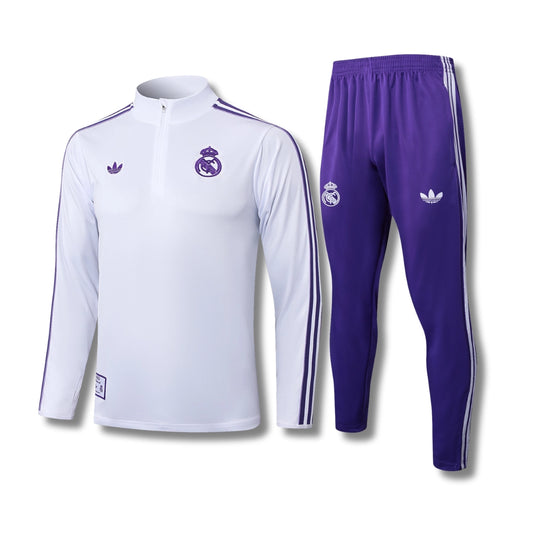 Real Madrid White/Purple Tracksuit